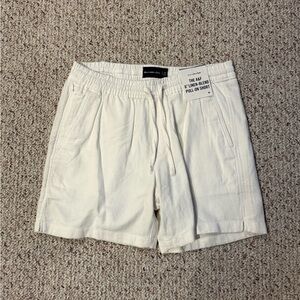 Abercrombie Pull On Linen Shorts